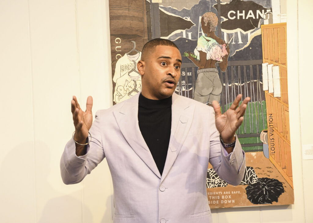 Chef JJ Johnson at the Heart & Soul Culinary Scholarship Dinner. (Photo by Vicky Pink)