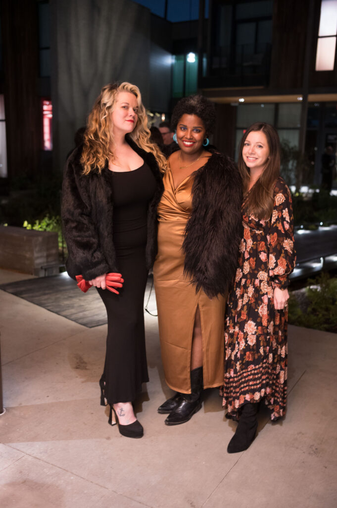 Christa Havican, Kam Franklin, Allison Reynolds at the grand opening of Hotel Saint Augustine and Perseid restaurant  (Photo by Daniel Ortiz)