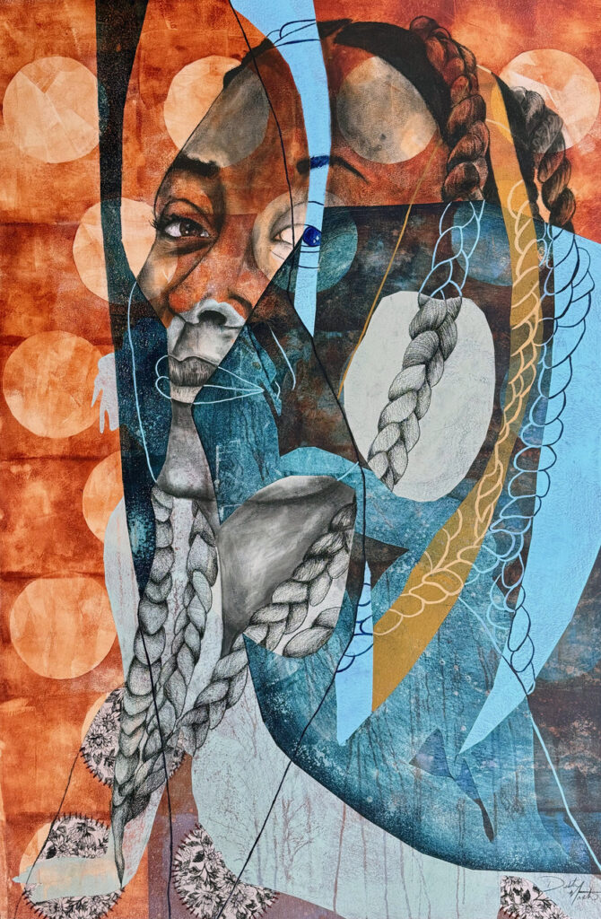 Delita Martin's "My Name Is Luna, I Come From The Moon," 2024, at McClain Gallery