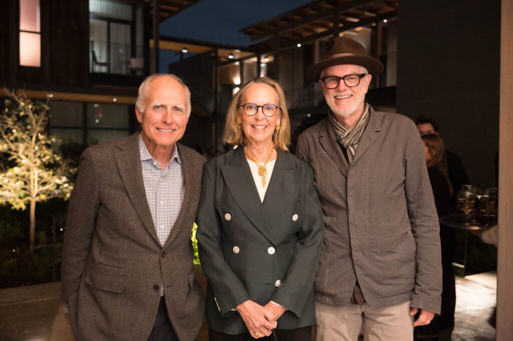 David & Cindy Fitch, Randy Twaddle  at the grand opening of Hotel Saint Augustine and Perseid restaurant (Photo by Daniel Ortiz)
