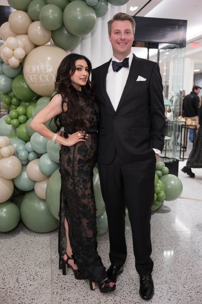 Dr. Monica Patel, Calvin Krall at Homemade Hopes' Cooking Up Style fundraiser. (Photo by Daniel Ortiz)