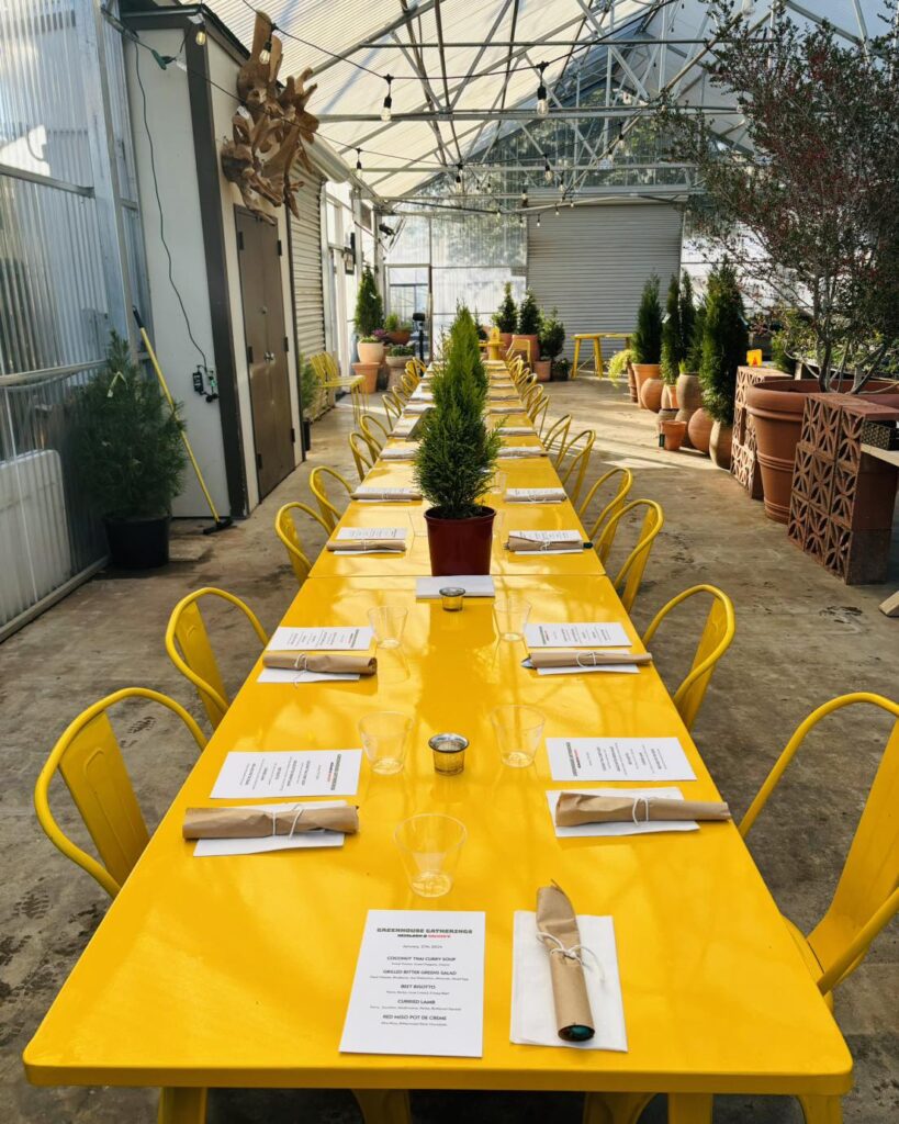 Heirloom’s Greenhouse Gatherings bring seasonal, garden-fresh ingredients to life with a chef-inspired multi-course dining experience at Archie’s Gardenland in Fort Worth. (Courtesy)