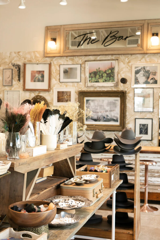Former lifestyle editor and Dallas resident Brittany Cobb founded Flea Style in 2009. In 2021, Flea Style debuted their now-signature "hat bar," which allows shoppers to "create the hat of [their] dreams!" (Photo courtesy of Flea Style)