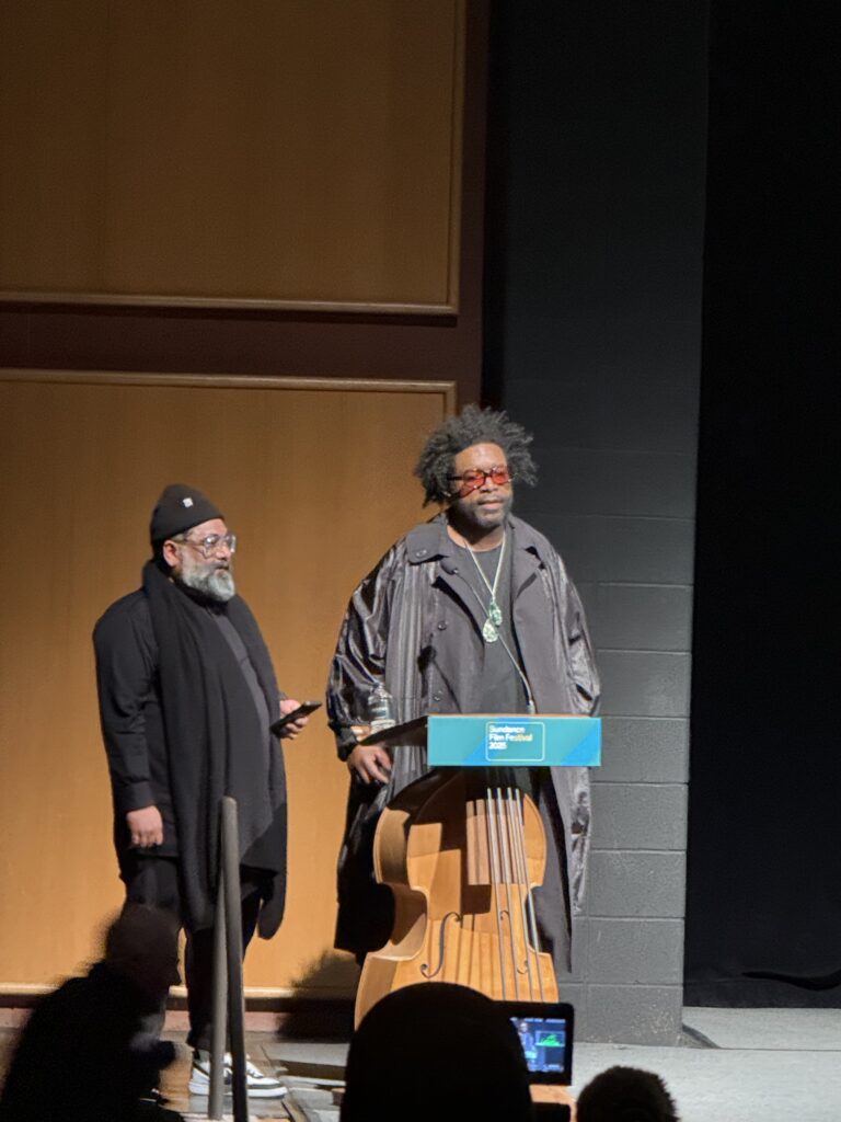 Ahmir “Questlove” Thompson premieres “SlyLives! (aka The Burden of Black Genius) at the Sundance Film Festival (photo by Jane Howze) 