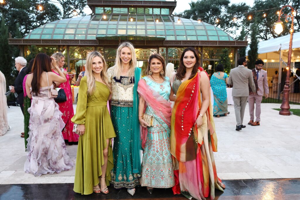 Katherine Whaley, Chita Craft, Anna Milka Waterland, Rekha Muddaraj at the wedding of Ruchi Mukherjee and Walter Sassard. (Photo by Quy Tran)