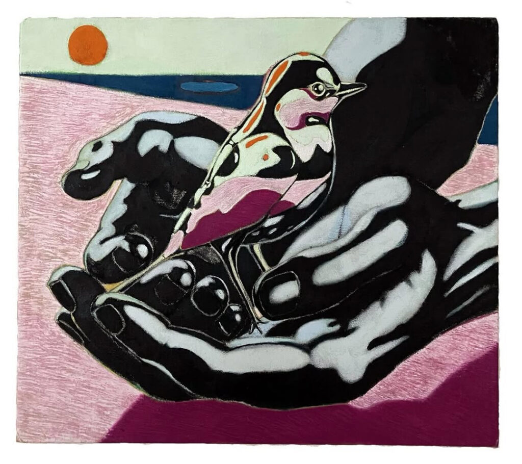 Johnny Floyd's "The Seeing Bird," 2024, at Conduit Gallery 