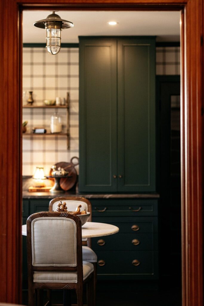 Elegant details abound in the kitchen.  (Photo by Beckley)