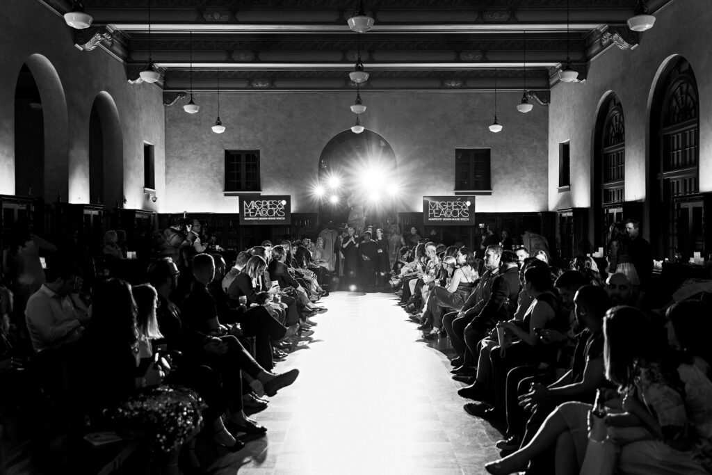 The runway at the Magpies & Peacocks After Dark 2024 event. (Photo by Jesse Green)