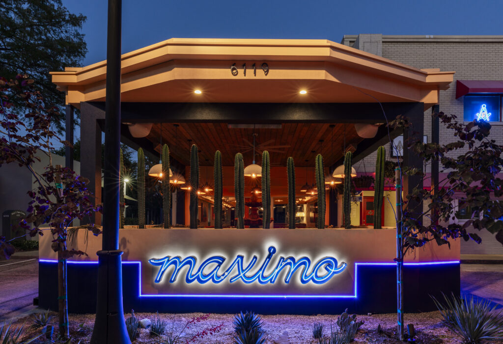 Curious about the Maximo ambiance? Not much has changed since the stylish Brittany Vaughn of Garnish Design designed the 1,500-square-foot space with a gracious nod to mid-century modern Mexico. (Photo by Julie Soefer)