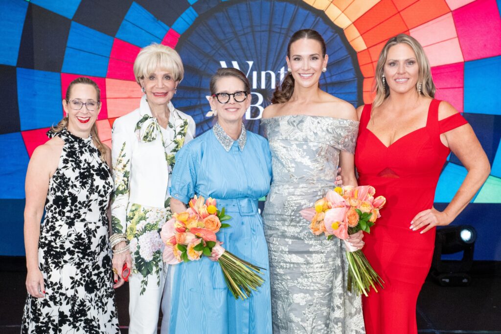 Michaela Carriere, Leisa Holland-Nelson Bowman, Elizabeth DeLuca, Lauren Gow, Katie Jones at the 2025 Women of Distinction gala (Photo by Jacob Powers)