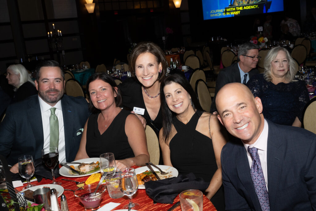 Todd & Michelle Asher, Michelle Fredricks, Stephanie & Dan Milwit at JFS LiVE! 2024: Songs in the Key of JFS  (Photo by Mark Katz, Jeff Fitlow, Michelle West)