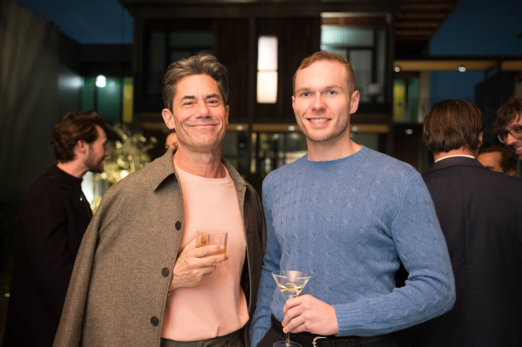 Milton Townsend, Christopher Doyle  at the grand opening of Hotel Saint Augustine and Perseid restaurant (Photo by Daniel Ortiz)