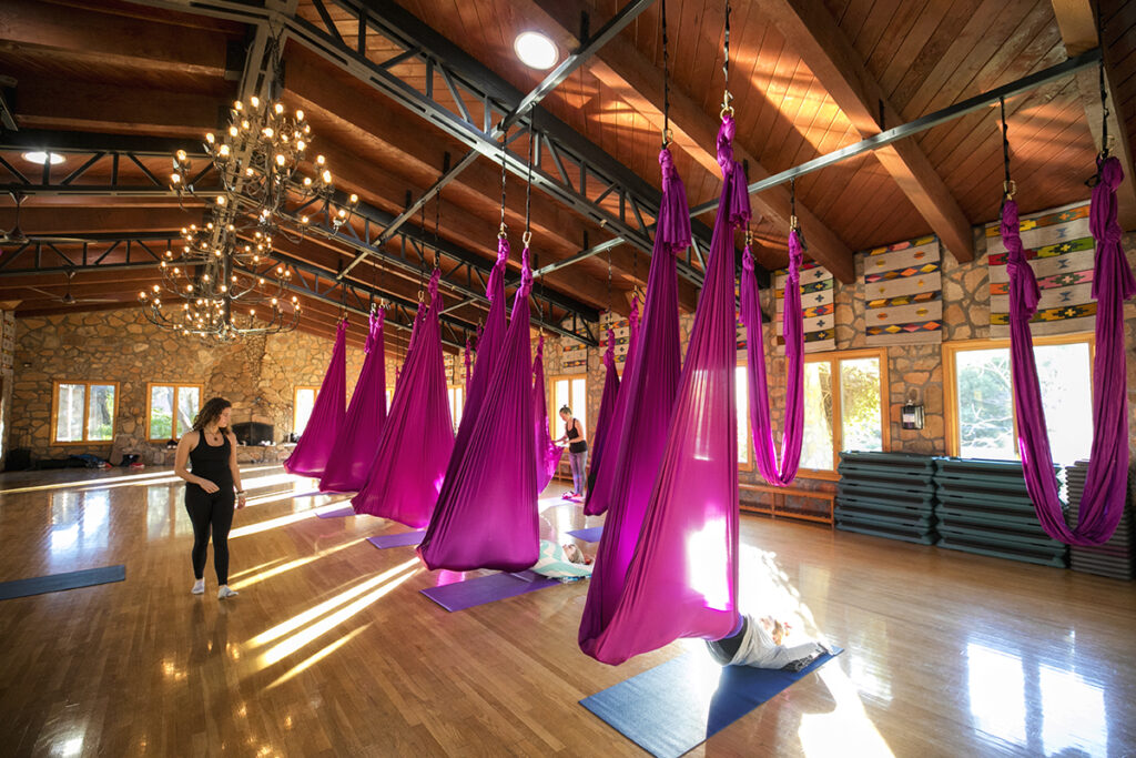 Each day at Rancho La Puerta offerings a busy schedule of activities including traditional fitness and wellness classes to more contemporary experiences. 