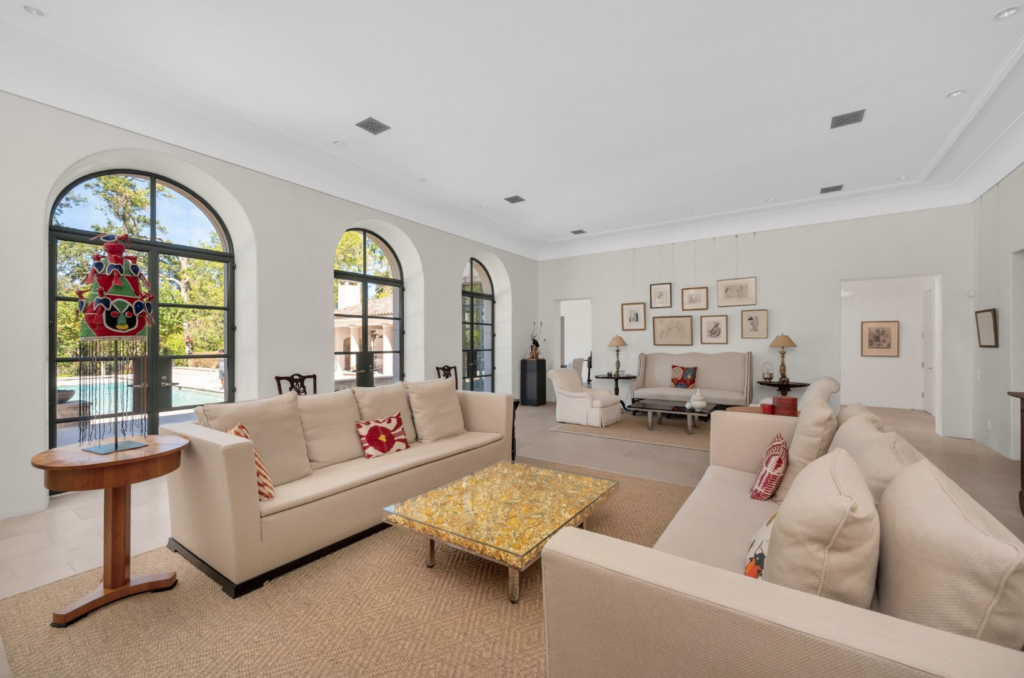 Another view to the living room at 119 Carnarvon. (Photo by Patrick Bertolino for Martha Turner Sotheby's International Realty)