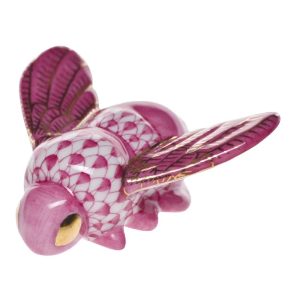 Herend Bumble Bee Figurine, Fishnet Pink, $250. 