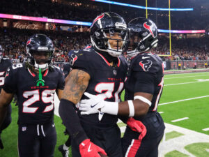 Houston Texans and quarterback C.J. Stroud beat the Los Angeles Chargers 32-12 in the Wild Carded Playoff game at NRG Stadium