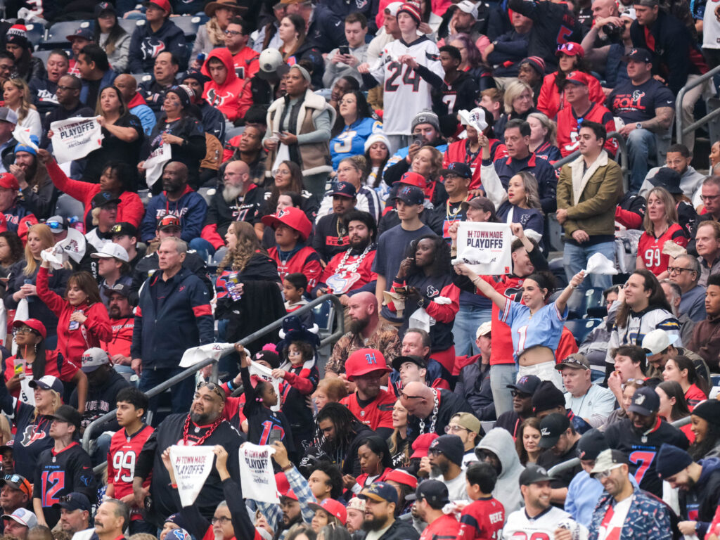 Houston Texans fans bring it for their team. (Photo by F. Carter Smith)