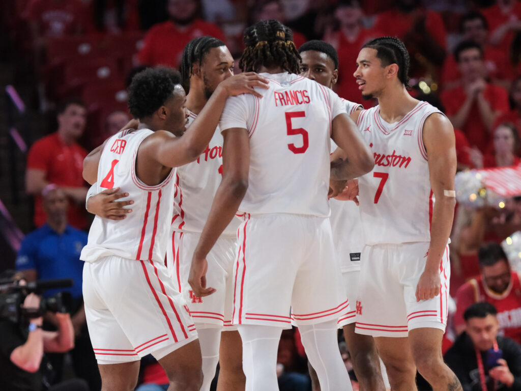 This University of Houston team is becoming a closer and closer group. (Photo by F. Carter Smith)