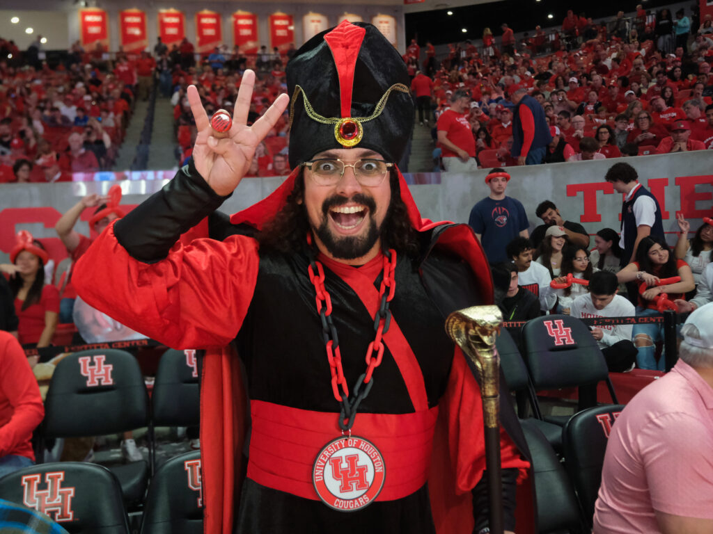University of Houston basketball fans certainly bring it. (Photo by F. Carter Smith)