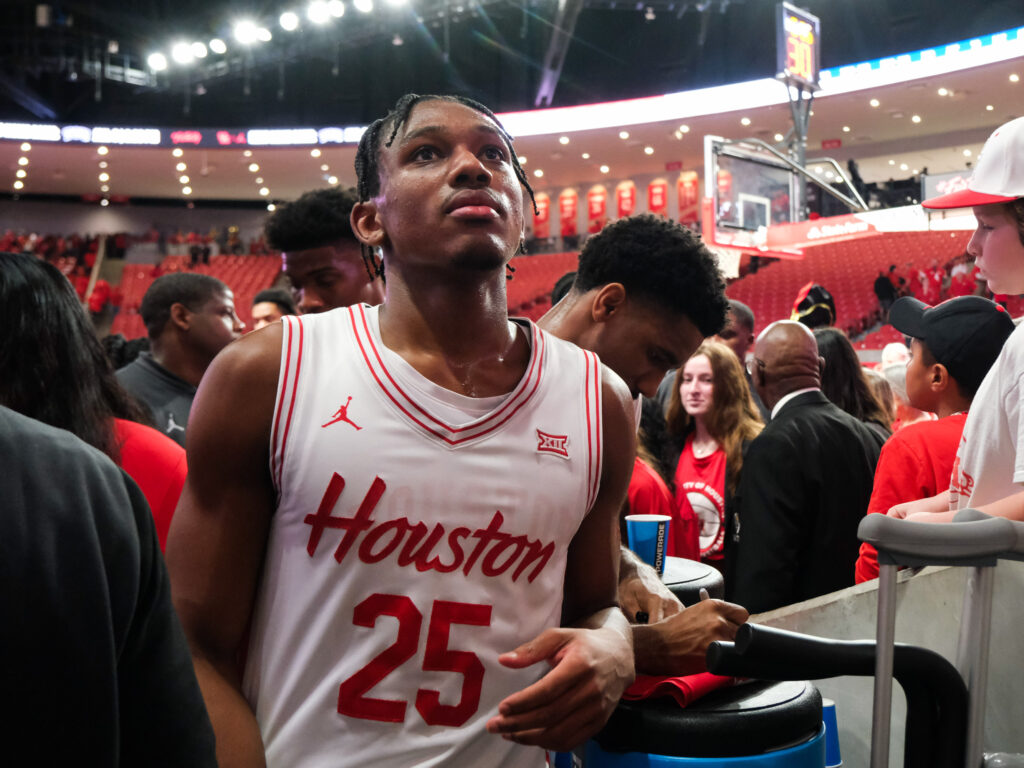 The Houston Cougars mens basketball team defeated the Brigham Young University Cougars 86-55 in a Big XII contest at the Fertitta Center