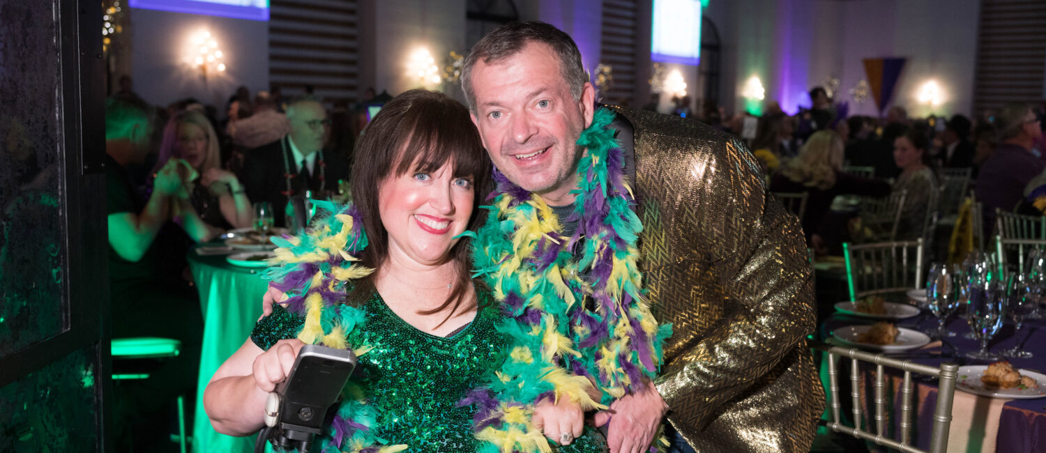 Mardi Gras Angela and Justin Titcombe (Photo by Daniel Ortiz)