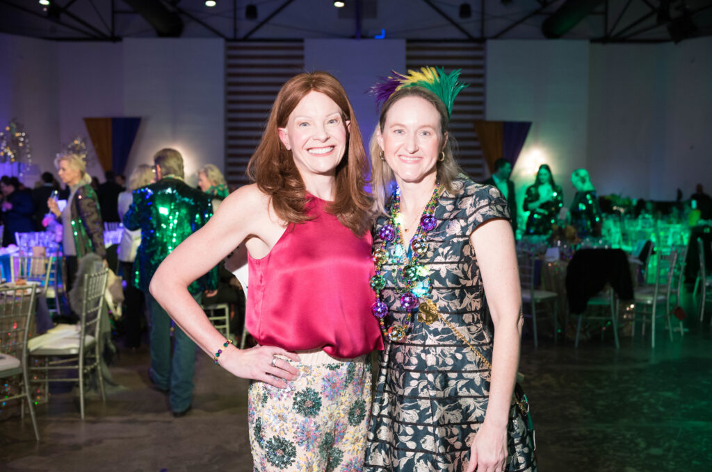 Maidie Ryan, Stephanie Ryan at Camp for All's  Mardi Gras themed Krewe de Camp gala (Photo by Daniel Ortiz)