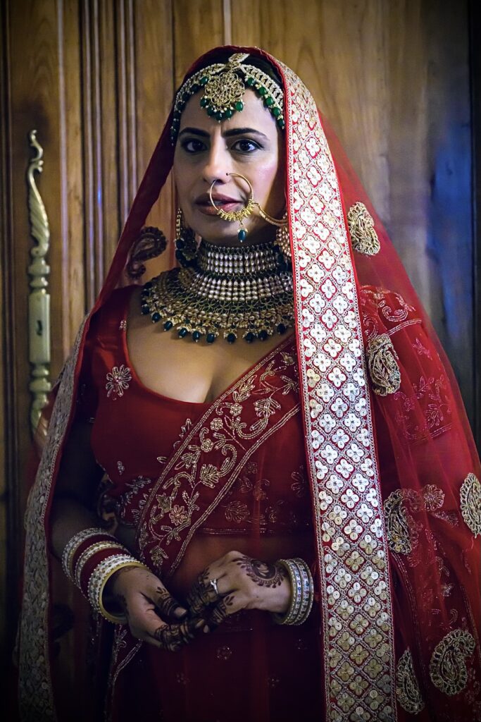  Ruchi Mukherjee in her official wedding portrait (Photo byBubbleLove Photography)