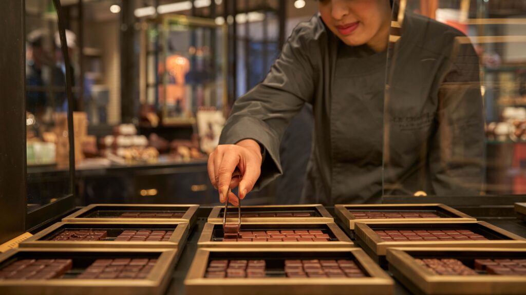 World renowned chef Alain Ducasse creates a world of chocolate wonders too.