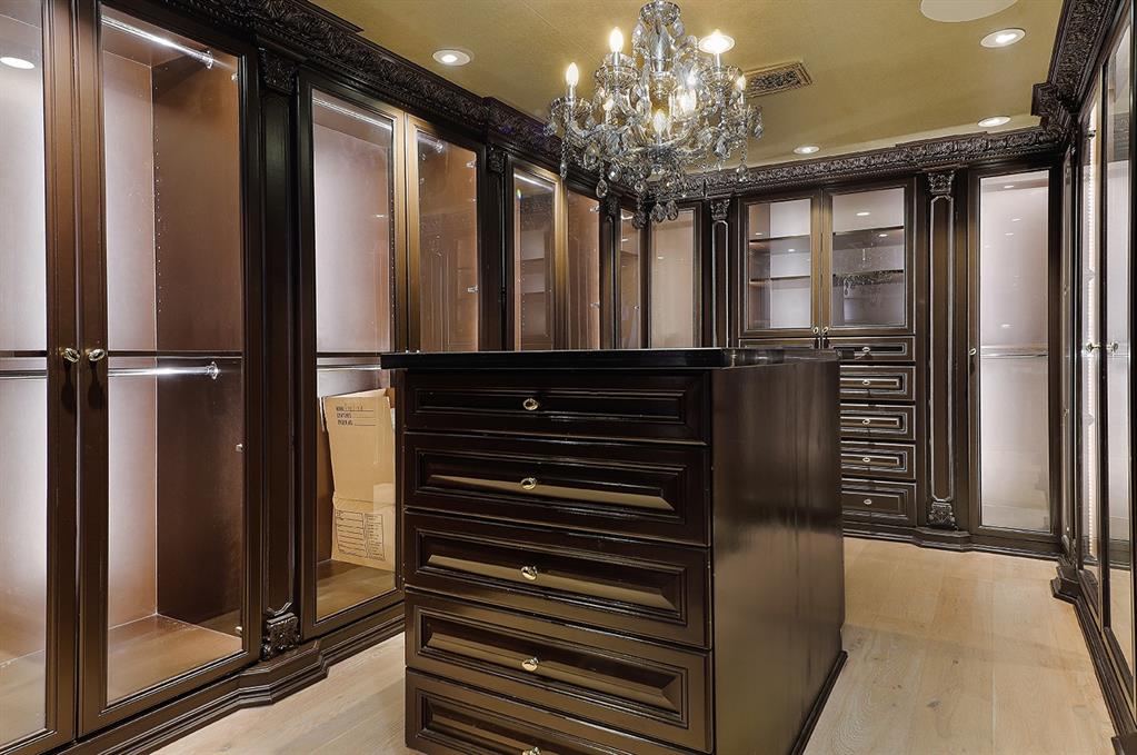 A masculine closet at 101 Westcott St. No. 2001