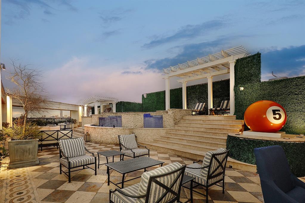 The 2,500 square foot terrace at 101 Westcott St. No. 2001