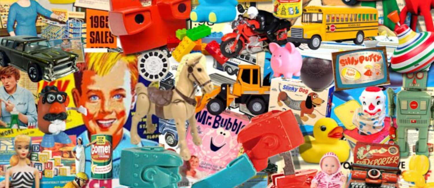 Artist TB Murphy’s “Toys! Toys! Toys!” is part of the pop art fun at Ardest Gallery.