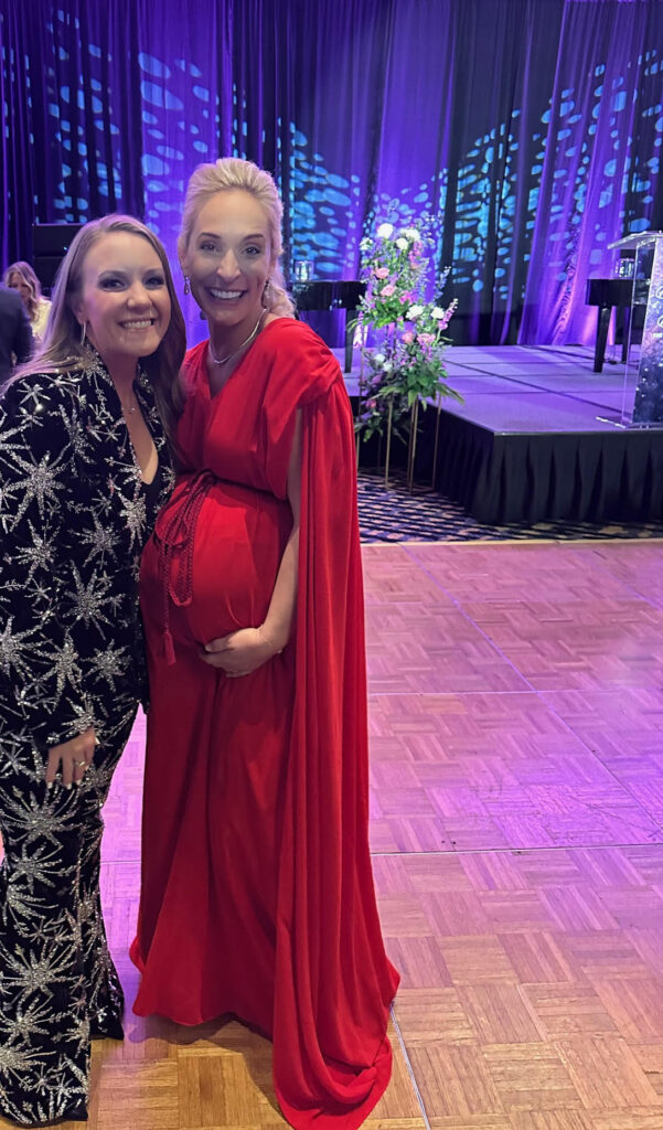 Taryn Leto and Dr. Elizabeth McIngvale at the Mosaics of Mercy gala.  McIngvale shared her personal history of her mental health struggles. (Photo courtesy of Taryn Leto)
