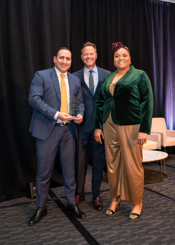 Ben Leal, President, The Addy Foundation, Brendan McGuire, Regional President, PNC Bank, Dominique McCain, President and CEO, Educational First Steps (Photo by Rachel DeLira – StyleFW Pictures)