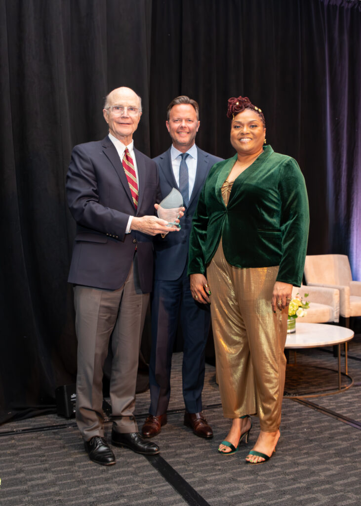 Pete Geren, President and CEO, Sid W. Richardson Foundation, Brendan McGuire, Regional President, PNC Bank, Dominique McCain, President and CEO, Educational First Steps (Photo by Rachel DeLira – StyleFW Pictures)