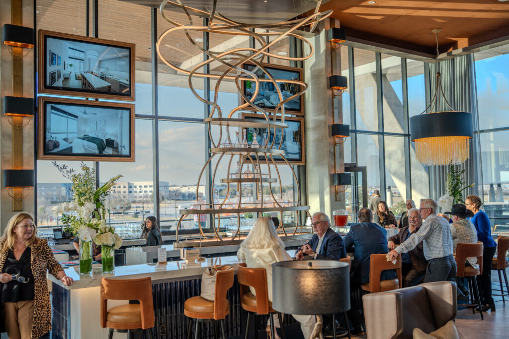 Last night, a grand opening ceremony celebrated the first residential development in Arlington's entertainment district, One Rangers Way.