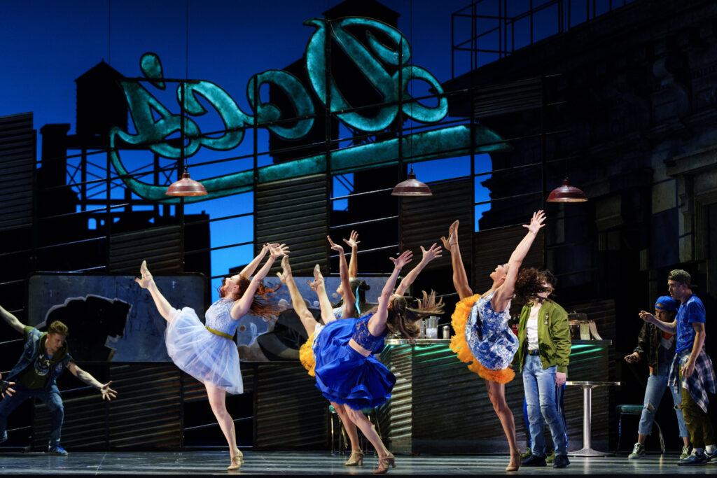 The cast of West Side Story dancing at the final dress rehearsal presented by the Houston Grand Opera. (Photo by Michael Bishop)