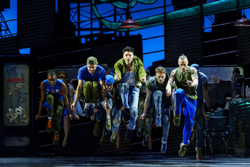 The cast of West Side Story dancing at the final dress rehearsal presented by the Houston Grand Opera. (Photo by Michael Bishop)