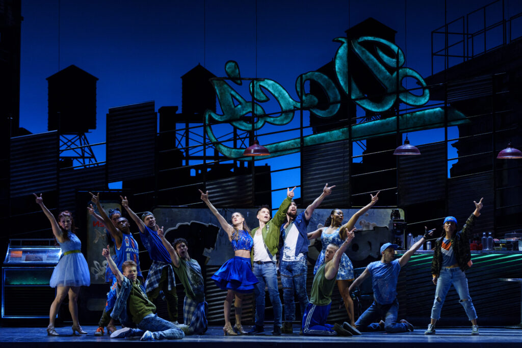 The cast of West Side Story dancing at the final dress rehearsal presented by the Houston Grand Opera. (Photo by Michael Bishop)