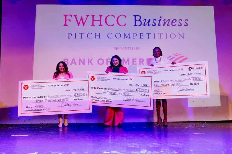 In mid-2024, Natalia Margarita (shown left) entered the FWHCC’s annual business pitch competition and won first place and the People’s Choice award. (Courtesy)