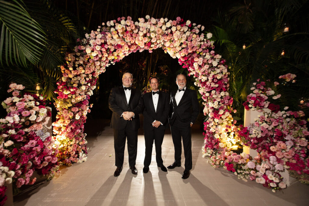 Bashar Kalai, Scott Allison, Lance Smith attend the Hallie Vanderhider/Bobby Dees wedding  (Photo by Kara Martinez)