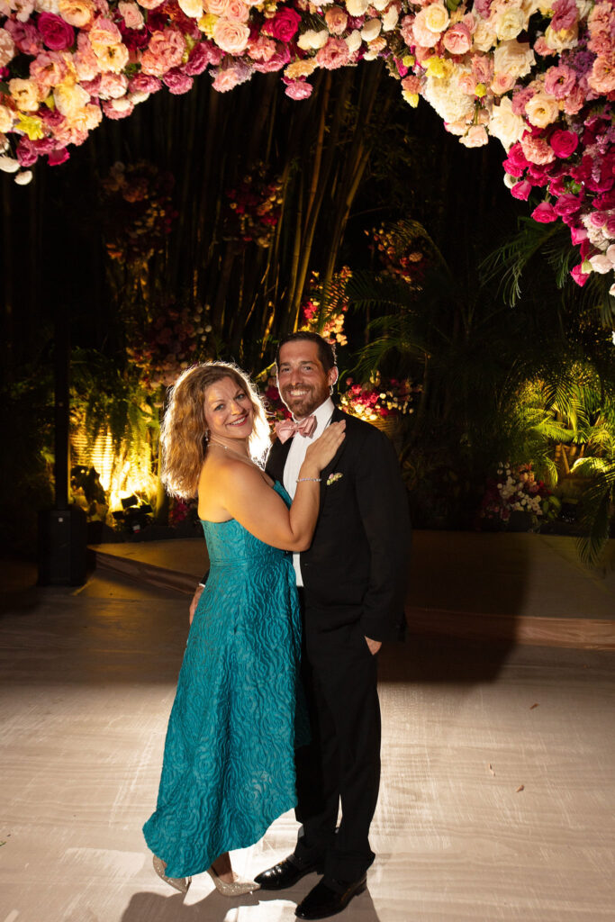 Ashley Gibson & Michael Vanderhider at his mother's wedding in Puetro Vallarta (Photo by Kara Martinez)