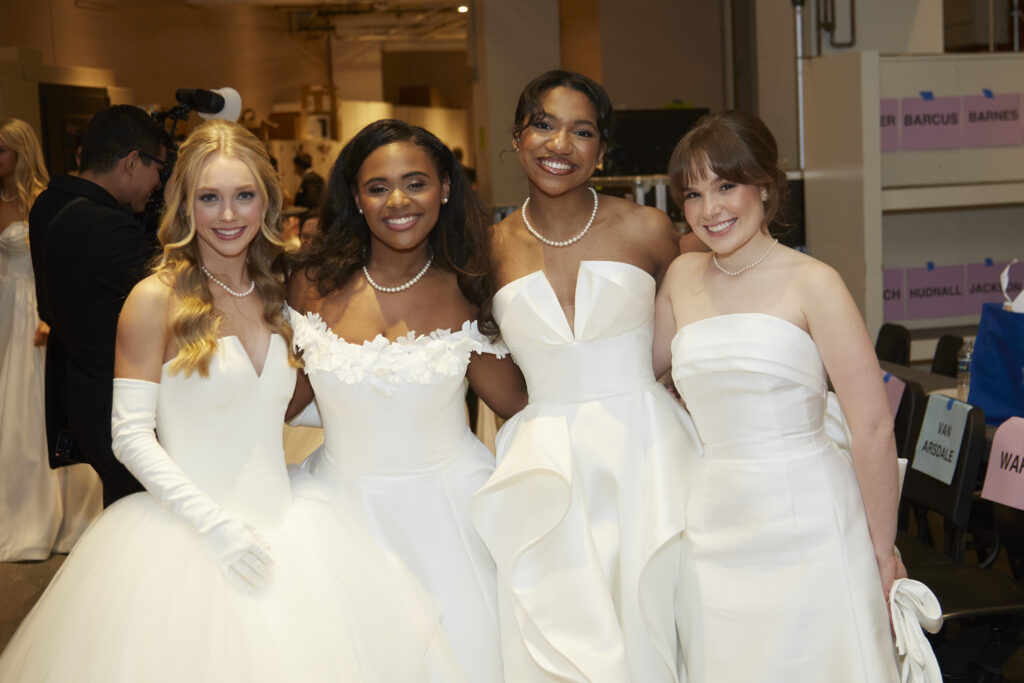 Debutantes Grace Hoverman, Elle Chavis, Samantha Ward, and Harper Knight at the DSOL Presentation Ball 2025. (Photo by Gittings)