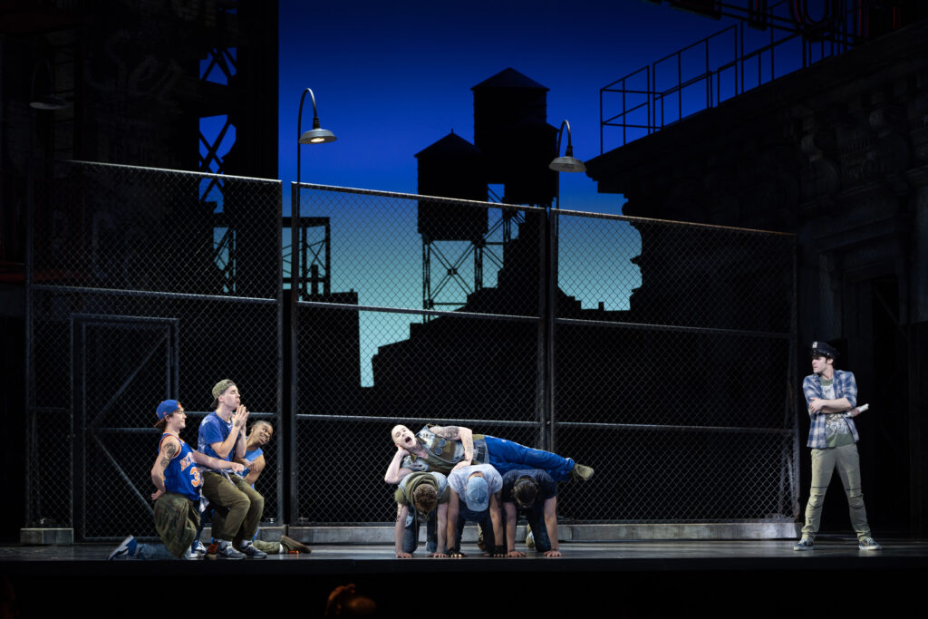 The cast of West Side Story dancing at the final dress rehearsal presented by the Houston Grand Opera. (Photo by Michael Bishop)
