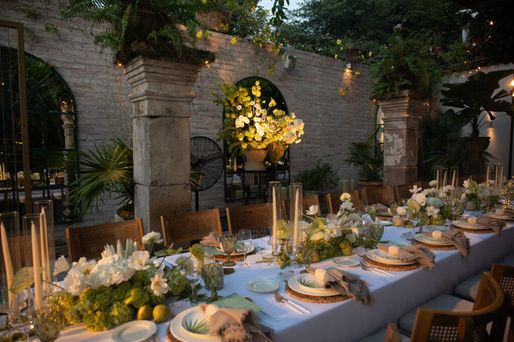 The spectacular setting at Café des Artistes for the Vanderhider/Dees rehearsal dinner.  (Photo by Kara Martinez)
