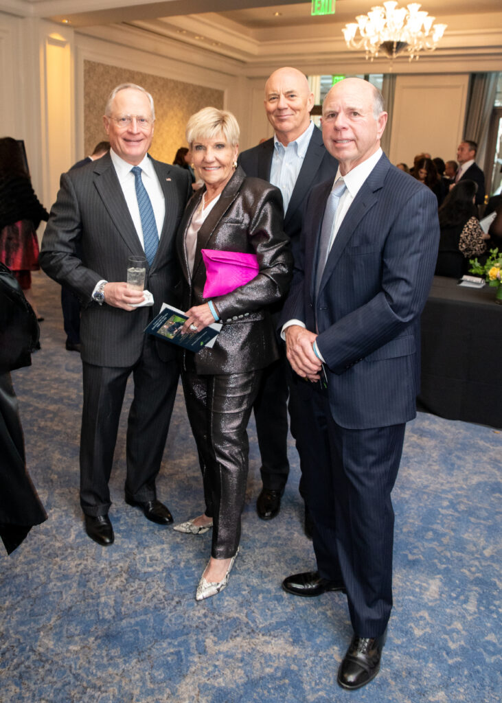 Ross Perot Jr., Chairman, Hillwood, The Honorable Betsy Price and Tom Price, Former Fort Worth Mayor and EFS Gala Honorary Chair Isaac Manning, President and CEO, Trinity Works (Photo by Rachel DeLira – StyleFW Pictures)