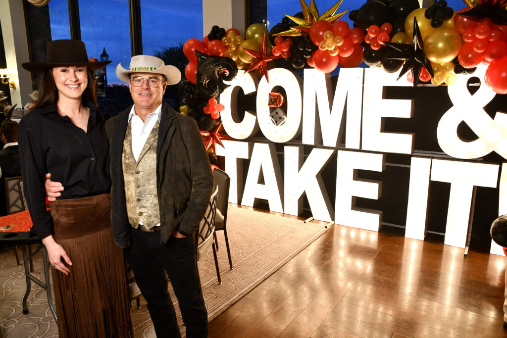 Andrea & JB Bryan at The Bryan Museum's 'Come and Take It' poker tournament (Photo by Dave Rossman)