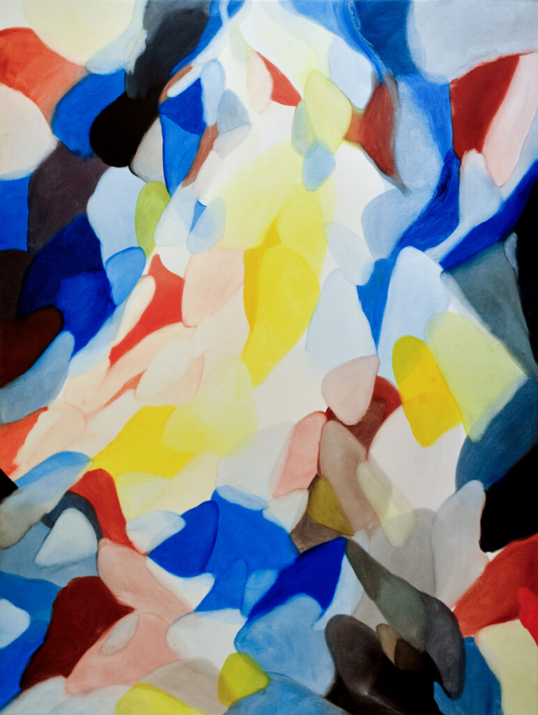 Alice Baber's "Hermit in the Cave of Light," 1976, at Jody Klotz Fine Art