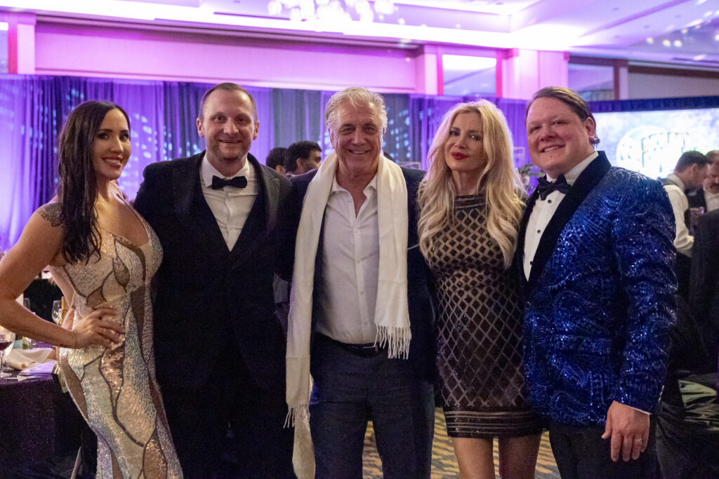 Alexis Van de Ven Seda, Matt Beasley, Bryan Frenchak, Marina Silver, and Board president Evan Berlin at the Mosaics of Mercy's "For the One" gala. (Photo courtesy of Bex Wood Photo)