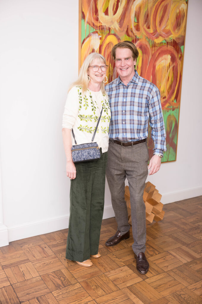 Carroll Wessels, George Lancaster at the Sunday afternoon fête.  (Photo by Daniel Ortiz)