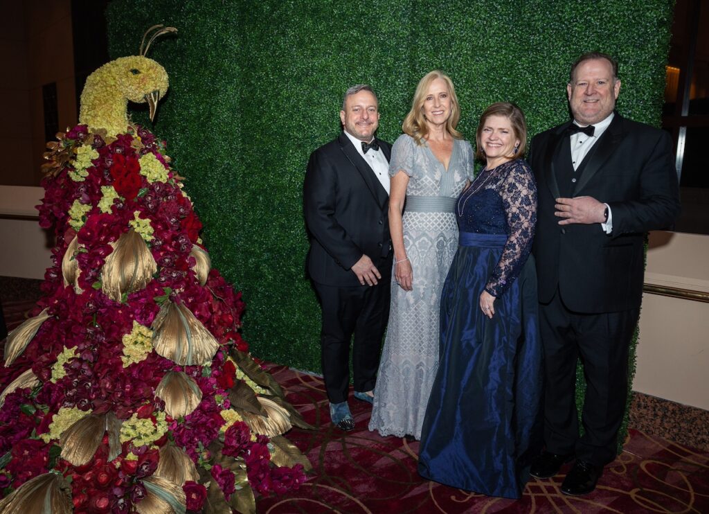 Chad Libertus, Julie Luecht, Heather & Dan Crowder at the 2025 Houston Ballet Ball at the Wortham Theater Center. (Photo by Melissa Taylor) 
